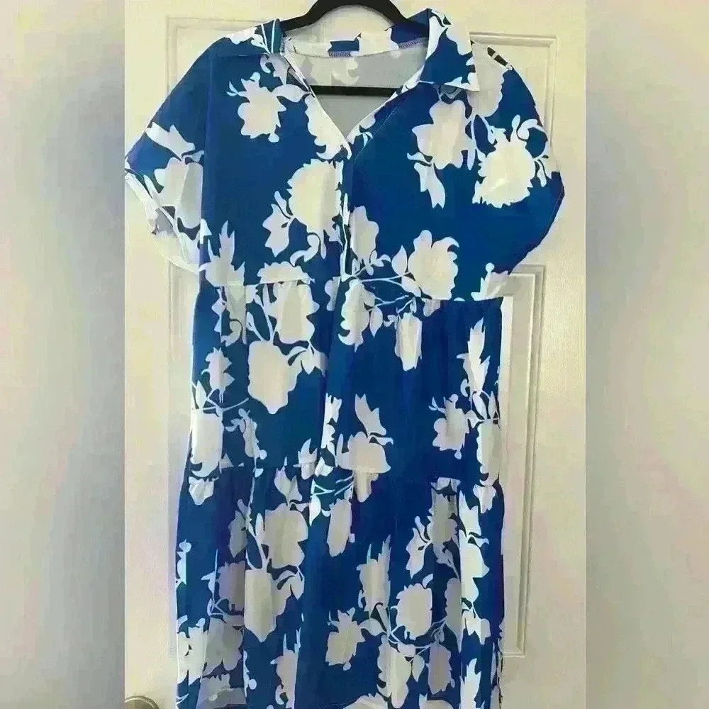 Blue Floral Dress